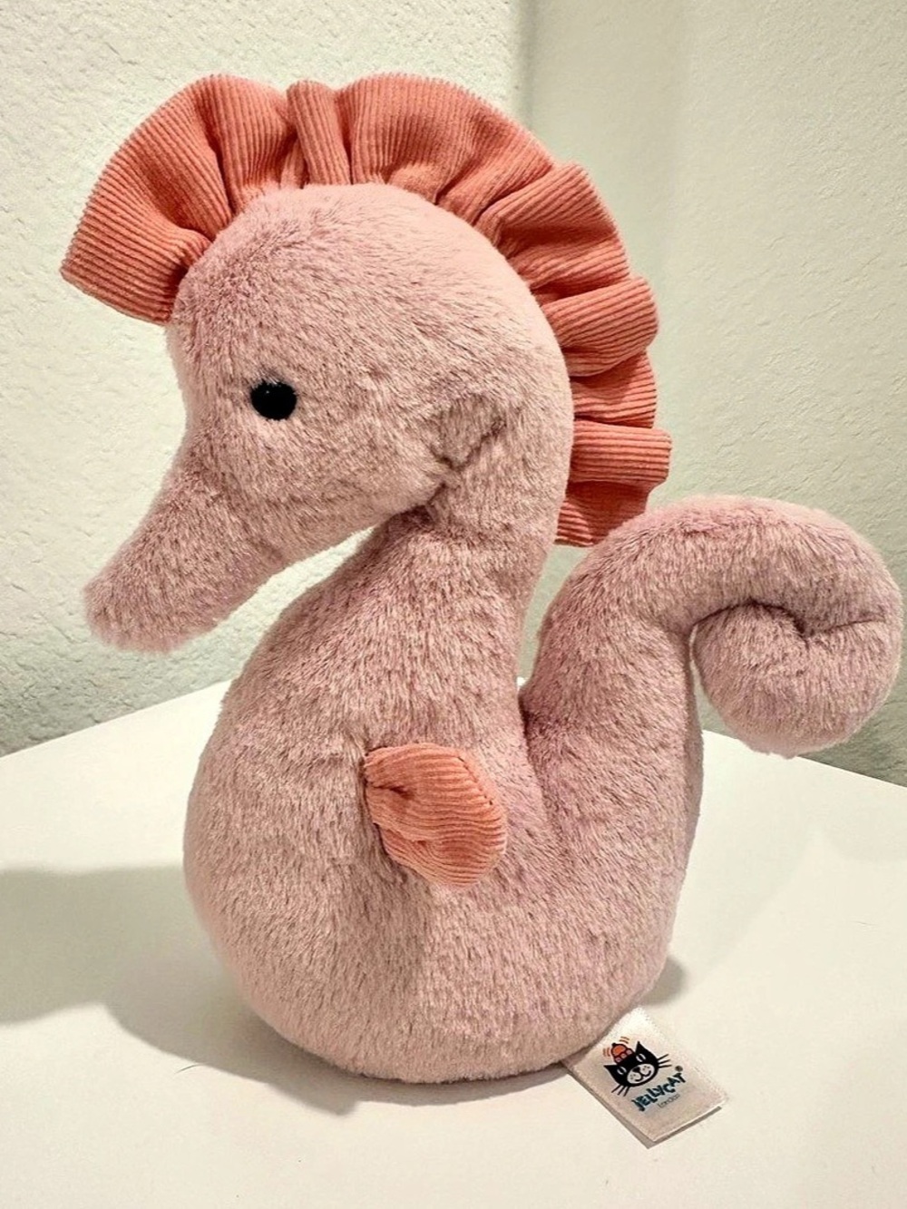 Jellycat RETIRED Sienna Seahorse Pink Plush